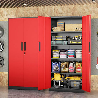 INTERGREAT Metal Storage Cabinet, Tall Metal Cabinet - Image 2