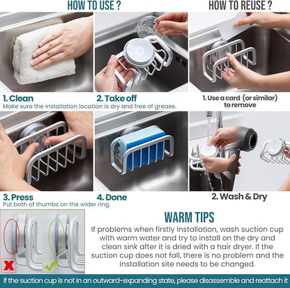 TAILI Sponge Holder for Kitchen Sink - Image 6