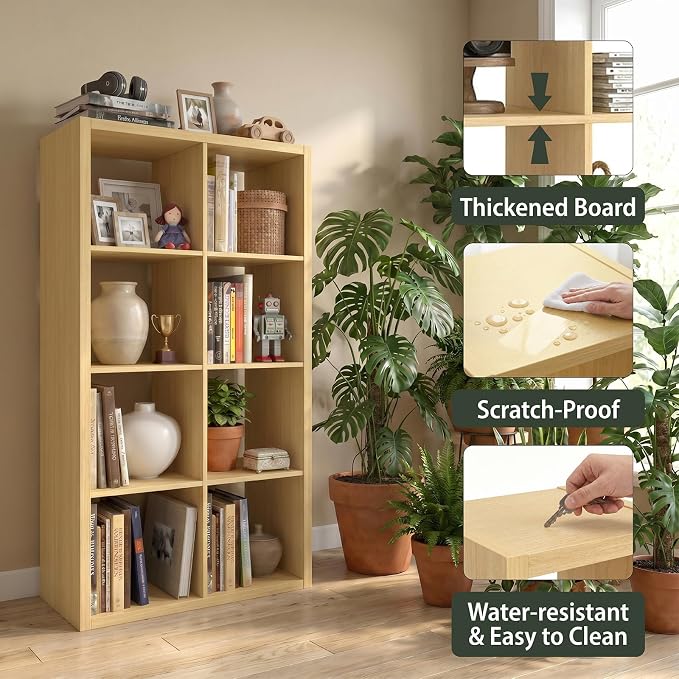 WannabeMyself【2026 Wooden Thick Frame】 8 Cube Storage Organizer - Image 3