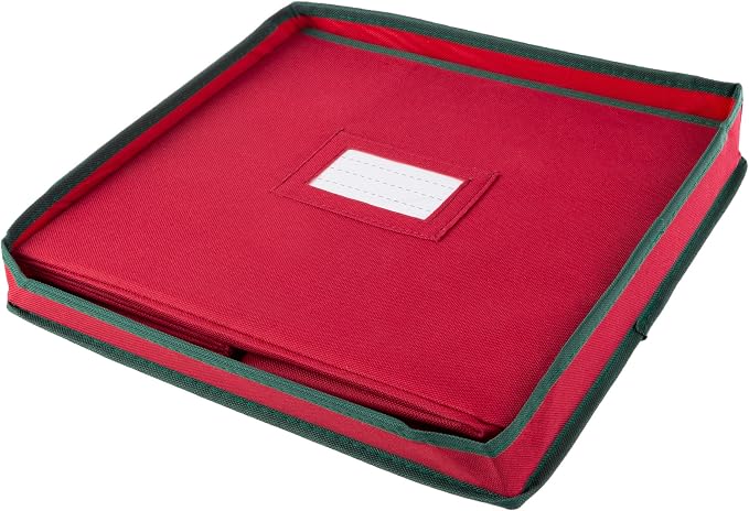 Elf Stor Christmas Box with Adjustable Dividers and Lid Ornaments Storage - Image 6