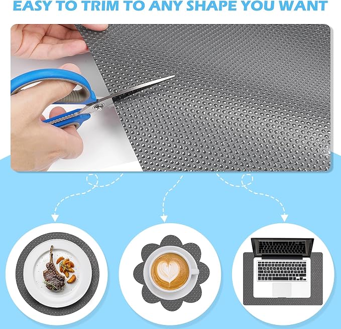 Drawer Liners, Waterproof Shelf Liner, Anti-Slip Non-Adhesive BPA Free Kitchen - Image 4