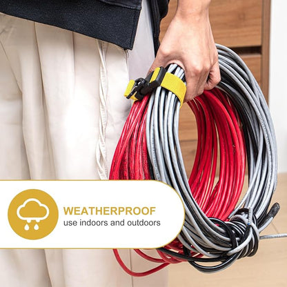 6 Pack 17 Inch Adjustable Extension Cord Holder Organizer - Image 4