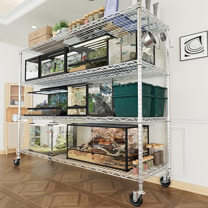 PrimeZone 4 Tier 55.5" Wx24 Dx76 H Wire Shelving - Image 7