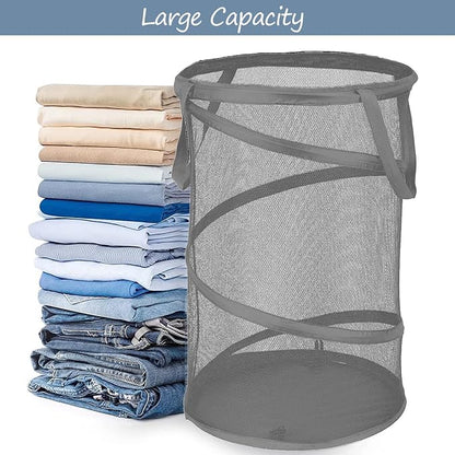 BATTOO Collapsible Laundry Baskets, Foldable Mesh Pop Up Hamper, Portable - Image 3
