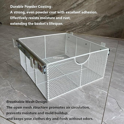 Pull Out Closet Drawer for Clothes | Sliding Wire Basket for Wardrobe Cabinets - Image 4
