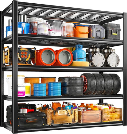 REIBII 48" W Garage Shelving Heavy Duty Load 2500LBS, 5 Tier Storage Shelves - Image 9