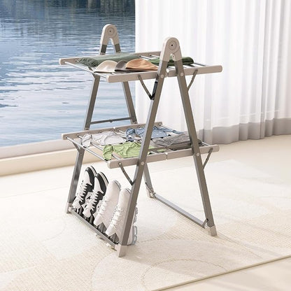Electric Heated Clothes Drying Rack, Foldable Heated Garment Dryer - Image 2