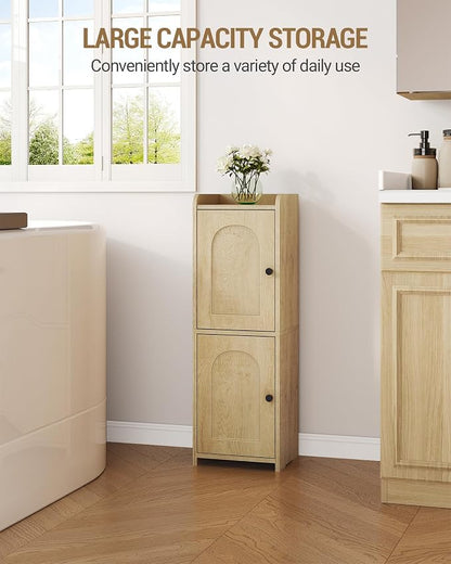 Hzuaneri Bathroom Storage Cabinet, Small Corner Floor Cabinet - Image 4