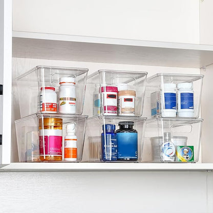 Vtopmart 6 Pack Clear Stackable Storage Bins - Image 7
