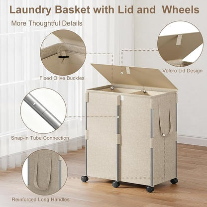 140L Double Laundry Hamper - Image 5