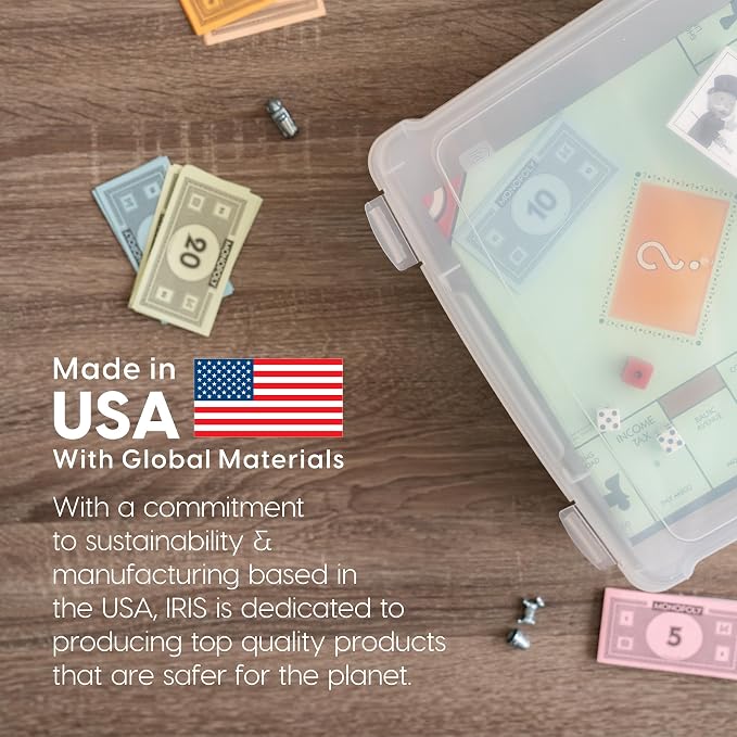 IRIS USA Board Game Storage |Made in USA| Thick Craft Case - Image 8