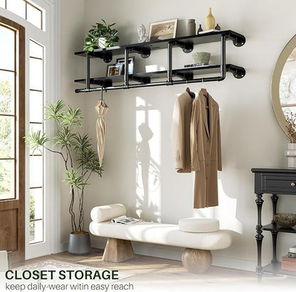 Aheaplus Industrial Pipe Clothes Rack - Image 6