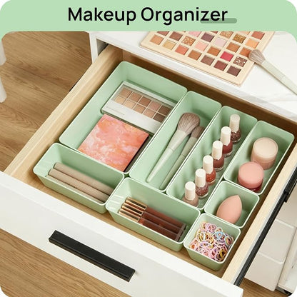 Vtopmart 25 PCS Plastic Drawer Organizers Set, 4-Size Versatile Bathroom and - Image 4