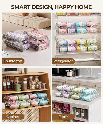 Drink Organizer for Fridge, Soda Can Organizer Dispenser for Refrigerator - Image 5