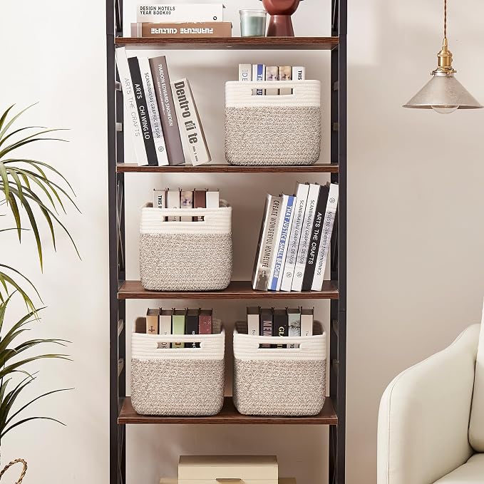 OIAHOMY 4 Pack Storage Baskets for Organizing, Basket for Shelves - Image 4