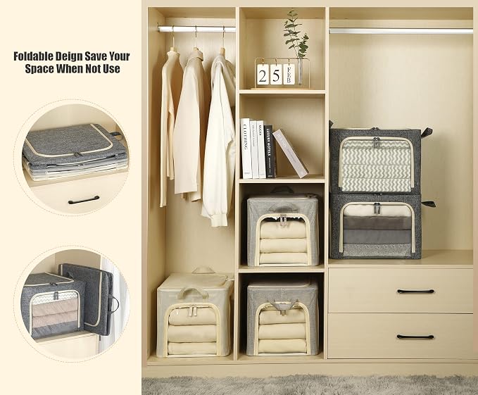 3 Openings Clothes Storage Bins - Image 5