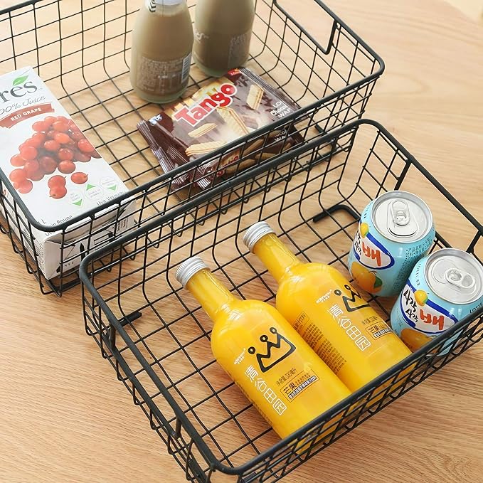 Kingrol 2 Pack Wire Storage Baskets - Image 4