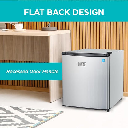 BLACK+DECKER 1.7 Cu. Ft. Compact Refrigerator, ENERGY STAR Certified, Single - Image 7