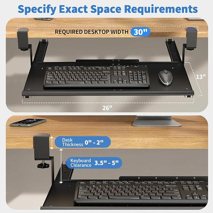 Keyboard Tray Under Desk - Image 4