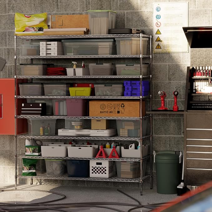 24" Deep x 72" Wide x 86" Height Wire Shelving Kit | 8-Tier | NSF Commercial - Image 6