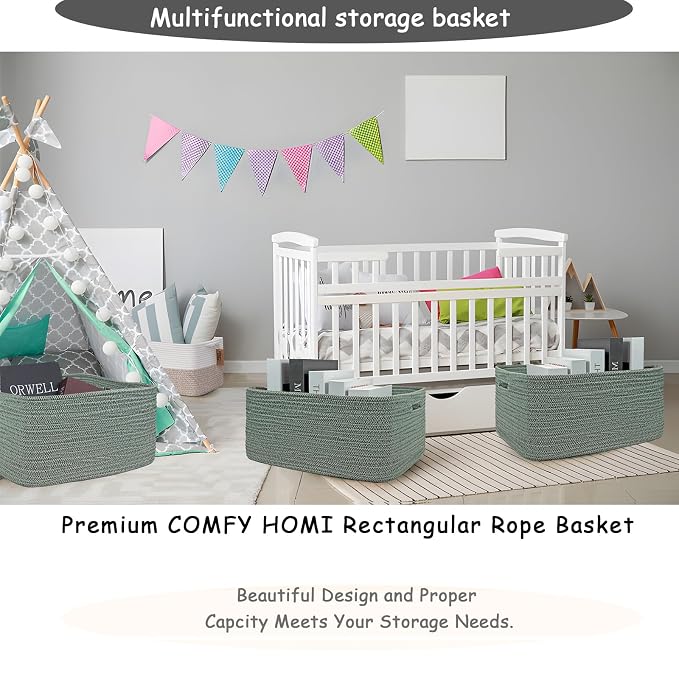 COMFY-HOMI 2 pcs Large Storage Baskets - Image 6