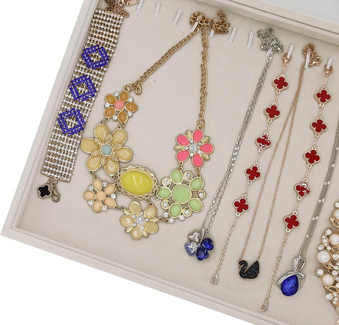 Stratalife 20 Hooks Necklace Organizer Tray, Stackable Jewelry Organizer - Image 5