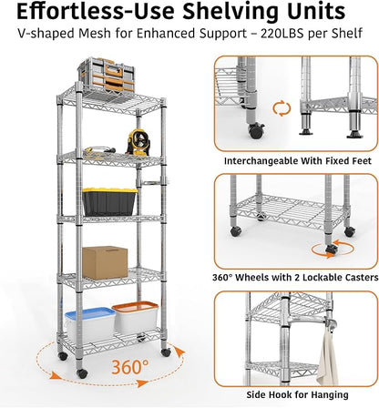Metal Storage Shelves 5 Tier - Image 5