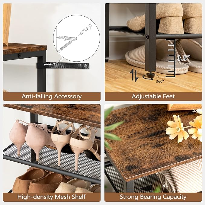 MAHANCRIS 8 Tier Shoe Rack Organizer - Image 5