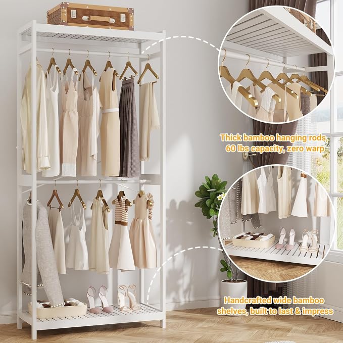 Homykic Bamboo Clothes Rack - Image 6