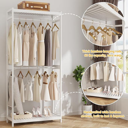 Homykic Bamboo Clothes Rack - Image 6