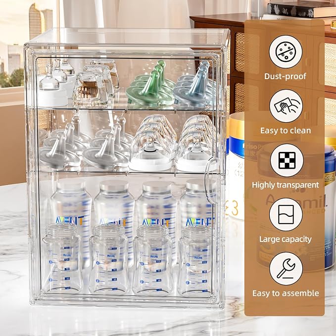 JOYZAN Clear Baby Bottle Organizer - Image 3