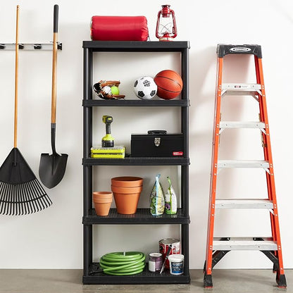 Gracious Living 5 Shelf Fixed Height Ventilated Medium Duty Storage Unit 14 x - Image 2