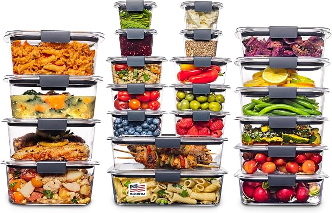Rubbermaid Brilliance BPA Free 44-Piece Food Storage Containers Set Airtight by Rubbermaid