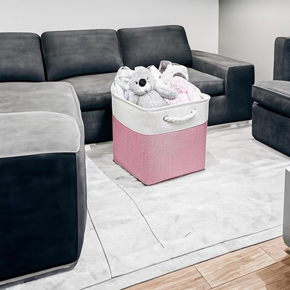 Cube Storage Bins, Collapsible Fabric Storage Cubes Bins, 11 Inch Cube Storage - Image 7