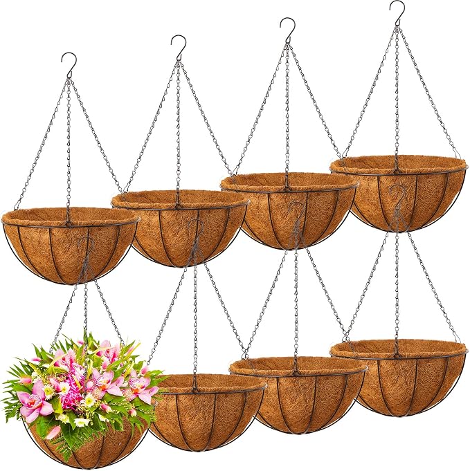 Rtteri 8 Pcs 12 Inch Hanging Baskets by Rtteri