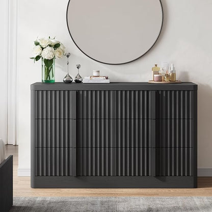 Fluted Dresser for Bedroom, Modern Chest of Drawers - Image 3