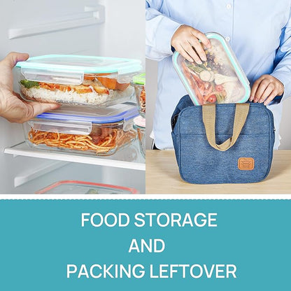 Vtopmart 5Pack 22oz Glass Storage Containers - Image 5