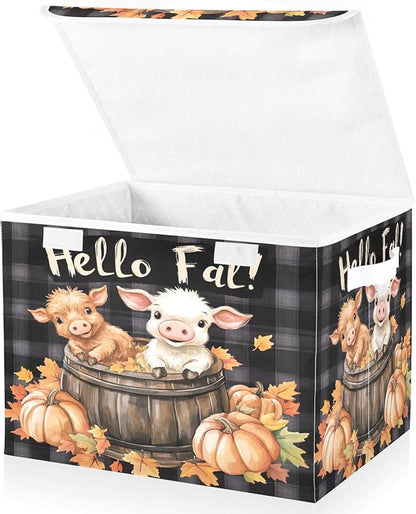 Cute Highland Cow Storage Bins - Image 2