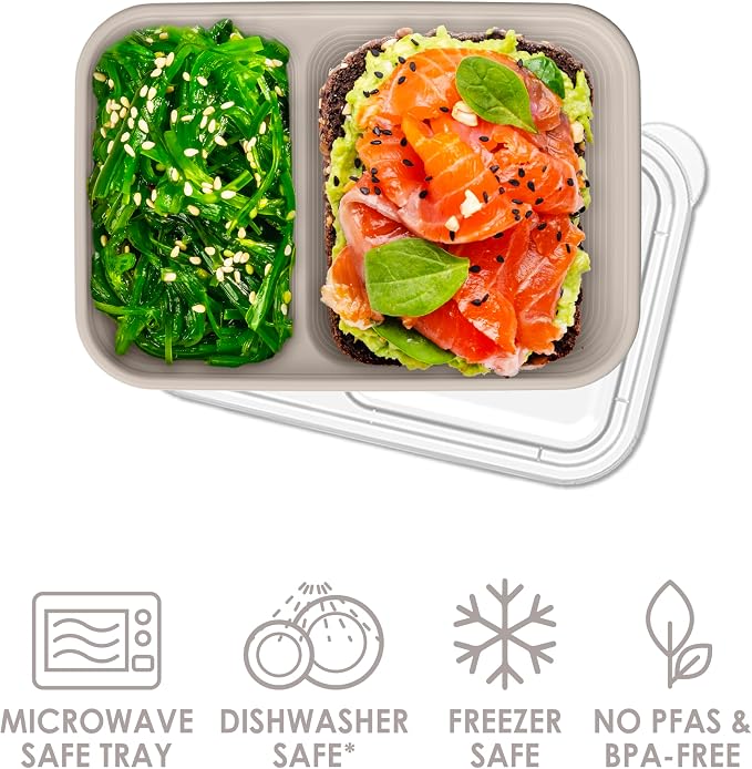 Bentgo Prep - 2-Compartment Snack Containers - Reusable, Microwaveable - Image 3