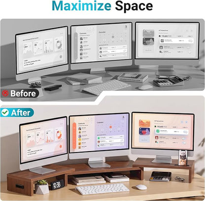 BONTEC Triple Monitor Stand Riser - Image 4