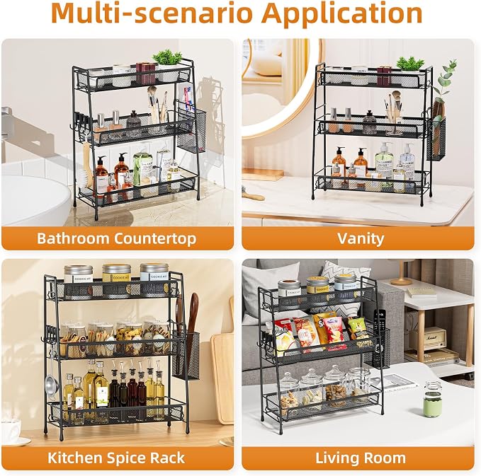 VITVITI 3-Tier Bathroom Organizer Countertop, Metal Wire Mesh Bathroom Counter - Image 4