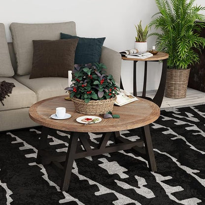 Rustic Farmhouse Coffee Table - Image 9