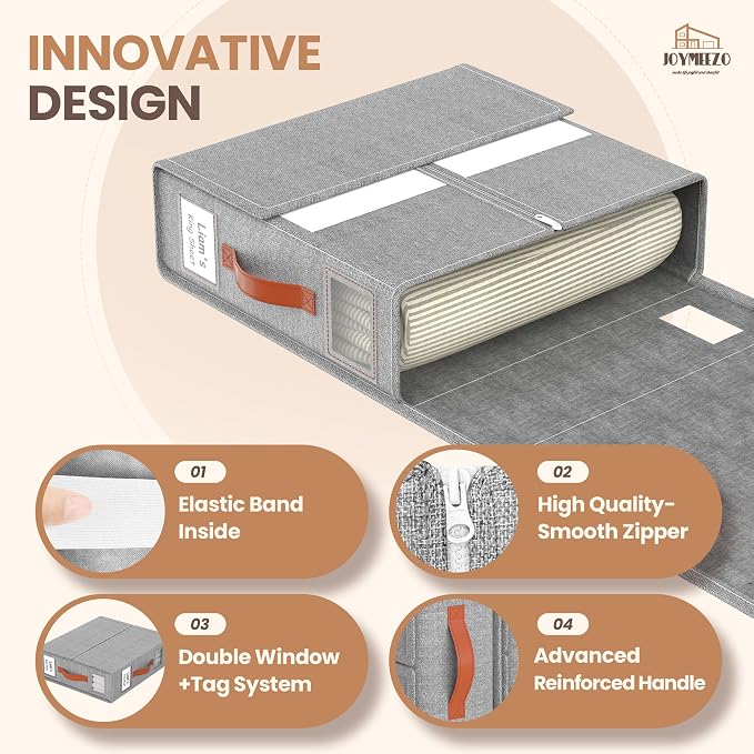 4 Pack Bed Sheet Organizers and Storage - Image 5