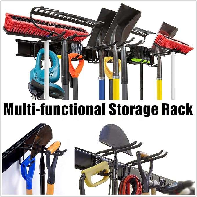 WALMANN Garage Storage Organization System Ski Wall Rack Up to 10 Pairs of Skis - Image 9