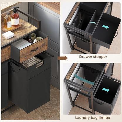 Laundry Hamper baskets 2 Section - Image 5