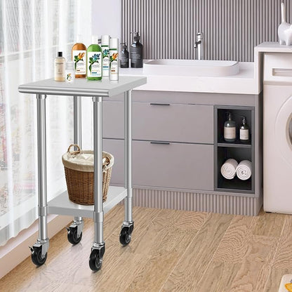 HARDURA Stainless Steel Commercial Table Prep & Work Table - Image 7