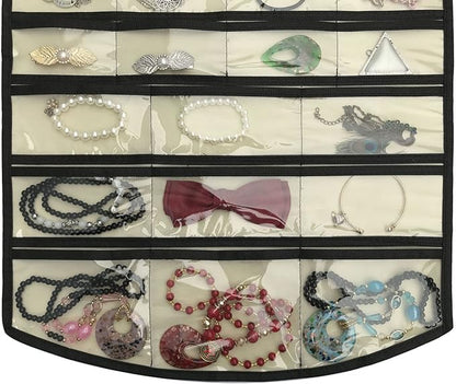 BB Brotrade Hanging Jewelry Organizer, Accessories Organizer, 74 Pocket - Image 4