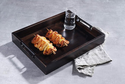 Ottoman Tray, Acacia Wood Serving Tray - Image 5