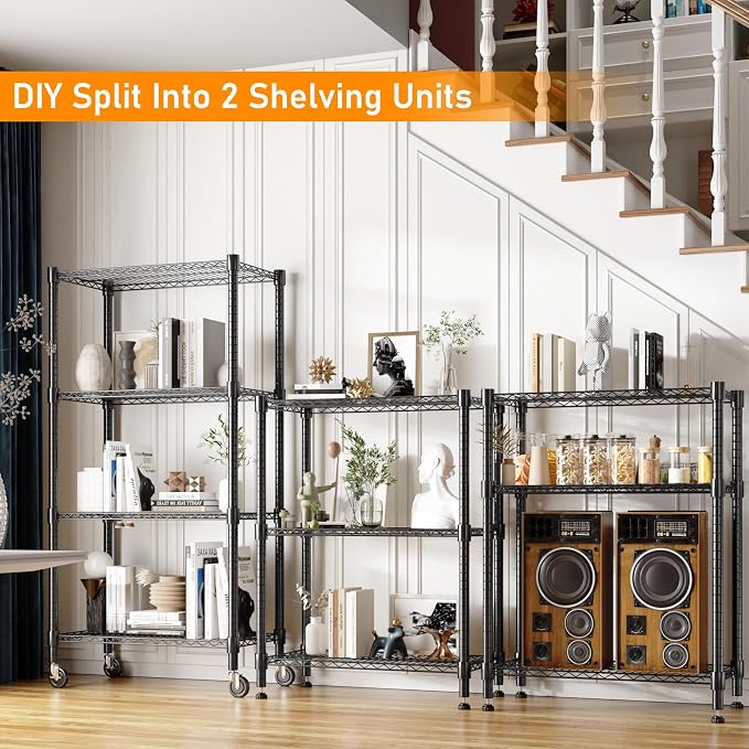 Himimi 72" H Wire Shelving Unit Storage, Metal Storage Shelves - Image 4