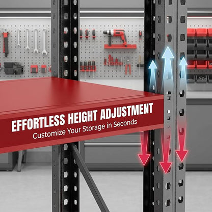 67" W Heavy Duty Garage Shelving, 6000 LBS Metal Storage Shelves - Image 6
